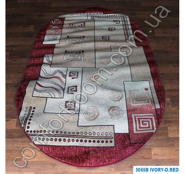 Килим Super Elmas 3055B red ov - Фото 1